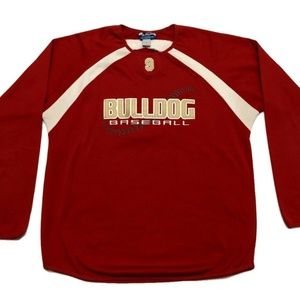 Mens Georgia Bulldogs Baseball Long Sleeve Jersey